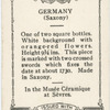 Square bottle (Germany, Saxony).