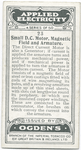 Small Direct Current Motor, Magnetic Field and Armature.