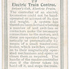 Driver's Cab, Electric train.