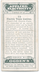Driver's Cab, Electric train.