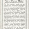 Power Factor Meter.