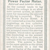 Power Factor Meter.