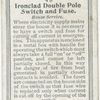 Ironclad Double Pole Switch and Fuse.