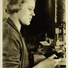Woman drill press operator