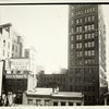 View of one building housing several binderies, from the roof to the "El station, Brooklyn Bridge.