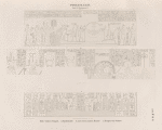 Ptolemaeer. Ptol. IV. Philopator I. Edfu [Idfû]. Grosser Tempel: a. Säulenhalle; b. Aus einem innern Raume; c. Tempel von Dakkeh [el-Dakka].