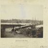 Incidents of the war. Pontoon bridge across the James. June 1864