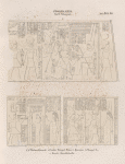 Ptolemaeer. Ptol. VII Philometor I. a.b.Theben [Thebes]. Karnak. [a] Grosser Tempel, Pylon II, Eingang; [b] Tempel G ; c. Esneh [Isnâ]. Saeulenhalle.