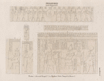 Ptolemaeer. Ptol. IX Euergetes II.  Theben [Thebes]: a. Karnak, Tempel U; b-e. Medînet Hâbu, Tempel LL, Raum C.