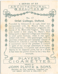 Oriel College, Oxford.