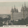 Mormon Temple, Utah, America.