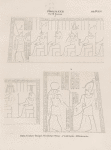 Ptolemaeer. Ptol. XIII. [Neos]Dionysos. Edfu [Idfû]. Grosser Tempel. Westlicher Pylon: a. Vorderseite; b. Hinterseite.