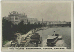 The Thames Embankment, London, England.