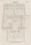 Ptolemaeer. Ptol. XIII. Neos Dionysos.  Philae. Grosser Tempel: a. Aussenseite des linken Flügels von Pylon H; b. Oeslicher Säulengang des Vorhofes.
