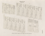 Ptolemaeer. Ptol. XVI. Cäsar.  Dendera [Dandara]. Grosser Tempel. An der Treppe zu den oberen Räumen.