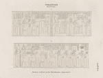 Ptolemaeer. Ptol. XVI. Cäsar.  Dendera [Dandara]. Architrav vor der Osiriskammer. [Dachraum H]