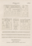 Römische Kaiser. Augustus. Dendera [Dandara]. Grosser Tempel: a. Säulenhalle; b-e. Aussenseite; [b.c.] Hinterwand; [d.] Ostwand; [e.]Westwand.