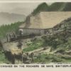 Cowshed in the Rochers de Naye, Switzerland.