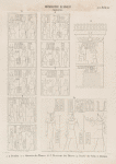 Römische Kaiser. Augustus.  a-g. Dendûr [Dandûr]. [a-c.] Ostseite des Thores, [d-f.] Westseite des Thores, [g] Nische der Cella, [h] Dakkeh [el-Dakka].