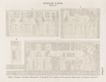 Römische Kaiser. Tiberius.  Philae: a. Tempel J, Aeusssere Westwand ; b-d. Tempel K. [b.c.] Aeusssere Westwand des Hypostyls, [d.] Aeusssere Ostwand.