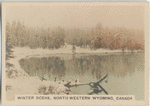 Winter Scene, North Western Wyoming, Canada.