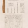 Neues Reich. Dyn. XXVIII-XXX. a. Abd el Qurna. Fragm. eines hölzernen Sarkophags; b-d. Karnak. Tempel V. Verbaute Blöcke; e. Alexandrien [Alexandria]; f.g. Karnak. Dorf Naga el Fôqâni; h.i. Medînet Hâbu. Tempel JJ; k. Karnak [a-d. jetzt in K.Mus.]