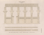 Neues Reich. Dynastie XXX. Philae. Tempel A. Westliche Säulenreiche: a. Westseite; b. Ostseite des Architravs; c. Unterseite desselben.