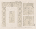 Römische Kaiser. Tiberius.  Philae: a. Thor M, Westseite; b. Westliche Säulenhalle F; c. Oestliche Säulenhalle D; d. Tempel J, Aeusssere Westwand.