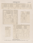 Römische Kaiser. Nero. Dendera [Dandara]. Grosser Tempel.  a.b. Aeusssere Ostwand; c-e. Säulenhalle. [c.] Rechte Wand; [d.] Linke Wand ; [e.] Säule.