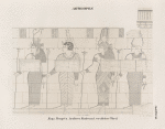 Aethiopen. Naga [Naqa]. Tempel a. Aeusssere Nordwand, westlicher Theil.