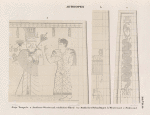 Aethiopen. Naga [Naqa]. Tempel a: a. Aeussere Westwand, südlicher Theil ; b.c. Südlicher Pylonflügel, [b.] Westwand , [c.] Südwand.
