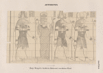 Aethiopen. Naga [Naqa]. Tempel a: Aeussere Südwand, westlicher Theil.