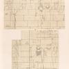 Aethiopen. Naga [Naqa]. Tempel a: a. Innere Südwand, östlicher Theil; b. Innere Ostwand, südlicher Theil.