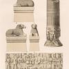 Aethiopen. a-c. Naga [Naqa]. Widder vor Tempel d ; d.e. Wadi E' Sofra [Mu.sawwarat al-.Sufrah Site]. Nordwestlicher Tempel, Säulen.