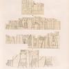 Aethiopen. Wadi E' Sofra [Mu.sawwarat al-.Sufrah Site]. Südöstlicher Tempel: a. Innere Südostwand; b. Innere Nordostwand; c. Aeussere Nordostwand.