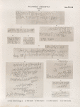 Sinaitische Inschriften No. 158-167.  158. Wadi Mokatteb, Gruppe B; 159. Wadi Qenéh; 160. Wadi Maghâra; 161-165. Wadi Locheân; 166, 167. Wadi Schellâl.
