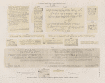 Griechische und Phoenicische Inschriften.  Gr. 12-14: Malta; 15-23: Tehneh; 24: Echmîm ; 25: Fayûm [Fayyûm]; 26: Kauâmi [Athribis]; Phoenic. 1: Malta. [Gr. 25 jetzt im K. Museum zu Berlin.]