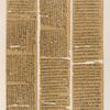 Papyrus. Hieratischer Papyrus. No. II, Vorderseite, Lin. 114-243. [jetzt im K. Museum zu Berlin.]