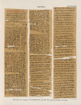 Papyrus. Hieratischer Papyrus. No. II, Vorderseite, Lin. 114-243. [jetzt im K. Museum zu Berlin.]