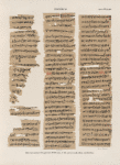 Papyrus. Hieratischer Papyrus. No. IV,  Lin. 1-83. [jetzt im K. Museum zu Berlin.]