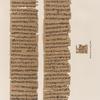 Papyrus. Hieratischer Papyrus. No. IV,  Lin. 84-143. [jetzt im K. Museum zu Berlin.]