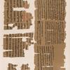 Papyrus. Hieratischer Papyrus aus Theben [Thebes]. No. VII,  Lin. 106-138. [jetzt im K. Museum zu Berlin.]