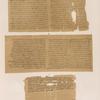 Papyrus. Hieratischer Papyrus aus Theben [Thebes]. No. VIII. Koptische Papyrus aus Theben [Thebes]. [jetzt im K. Museum zu  Berlin.]