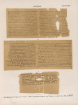 Papyrus. Hieratischer Papyrus aus Theben [Thebes]. No. VIII. Koptische Papyrus aus Theben [Thebes]. [jetzt im K. Museum zu  Berlin.]