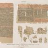 Papyrus. Hieratischer Papyrus. No. X. XI. Papyrusfragmente in Phoenicischer Cursivschrift. [jetzt im K. Museum zu Berlin.]
