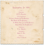 Organization for 1888