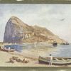 Gibraltar. The Rock from the Spanish Coast.