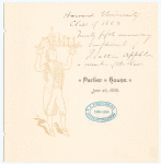 25TH ANNIVERSARY [held by] HARVARD UNIVERSITY CLASS OF 1863 [at] "PARKER HOUSE, BOSTON,MA" (HOTEL)