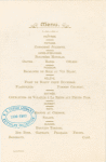 TARIFF REFORM DINNER [held by] REFORM CLUB [at] METROPOLITAN OPERA HOUSE (METROPOLITAN ASSEMBLY ROOMS)
