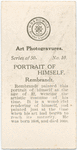 Portrait of Himself, by Rembrandt.
